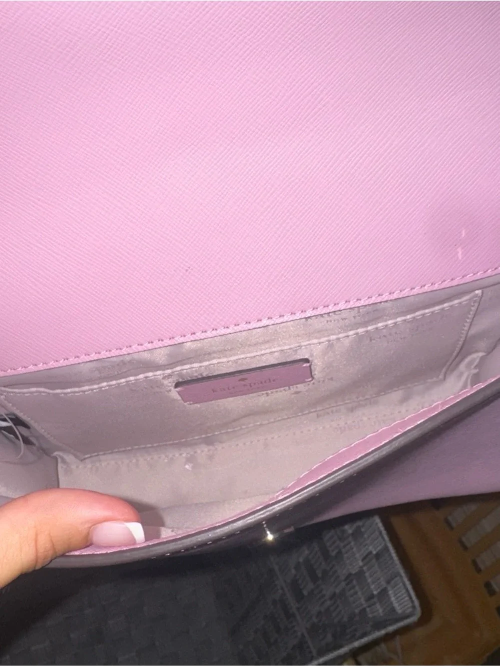 kate spade Lilac Saffiano Crossbody Bag